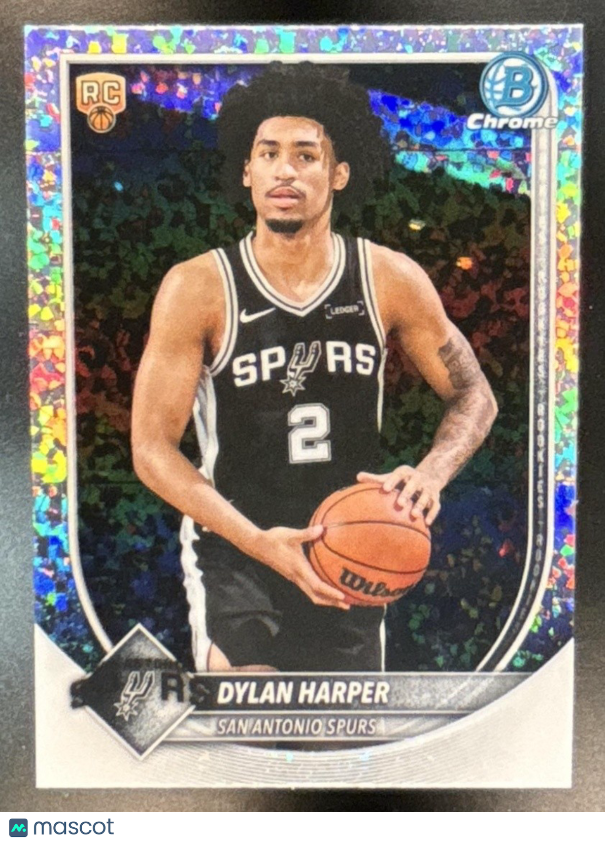 2025-26 Bowman Dylan Harper Chrome Mini Diamond #BCV-2 RC San Antonio Spurs - Sports Cards