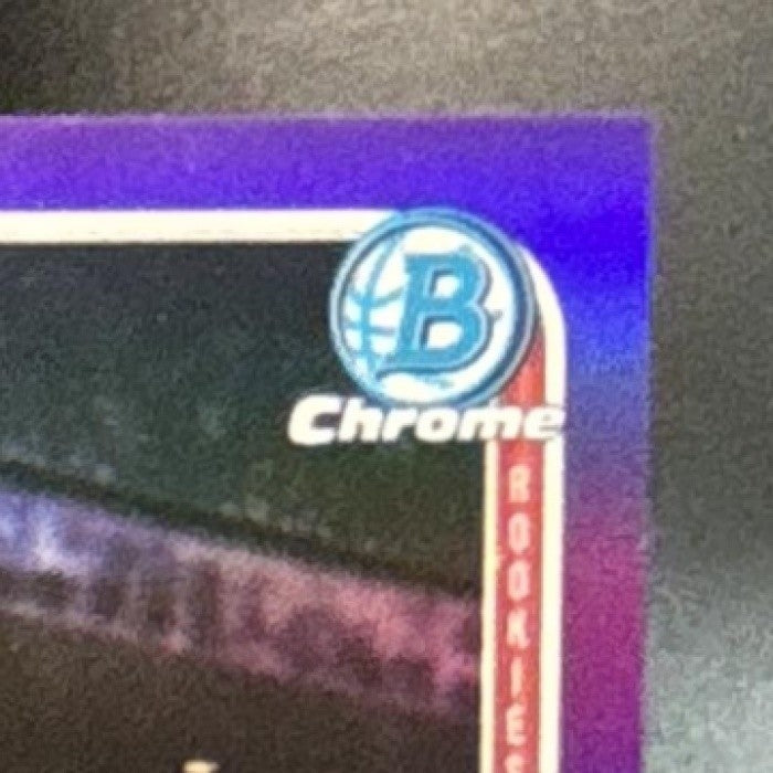 2025-26 Bowman Kasparas Jakucionis Chrome Auto Purple /250 #BCA-KJ RC Miami Heat - Sports Cards