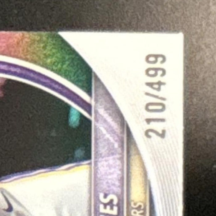 2025-26 Bowman LeBron James Chrome Refractor /499 #BCV-121 Los Angeles Lakers - Sports Cards