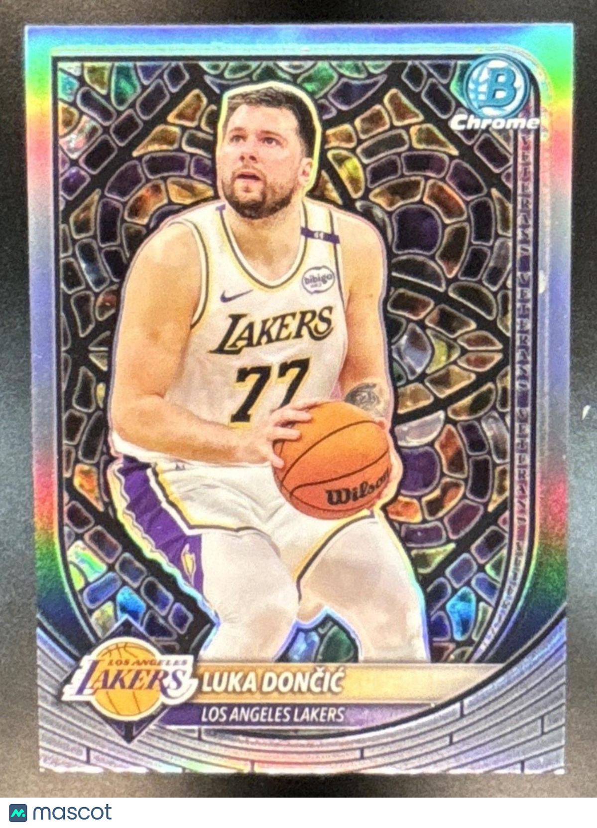 2025-26 Bowman Luka Doncic Chrome Etched In Glass Variation #NBE-10 SP Lakers - Sports Cards