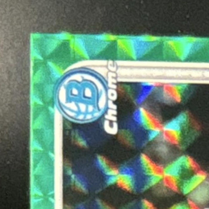 2025-26 Bowman Stephon Castle Chrome Green Geometric /99 #BCV-145 Spurs - Sports Cards