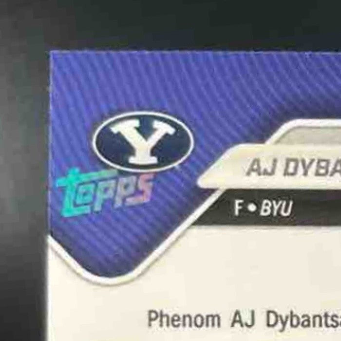 2025-26 Bowman U Now AJ Dybantsa Black #d 01/10 #58 BYU #1 NBA Draft Pick - Sports Cards