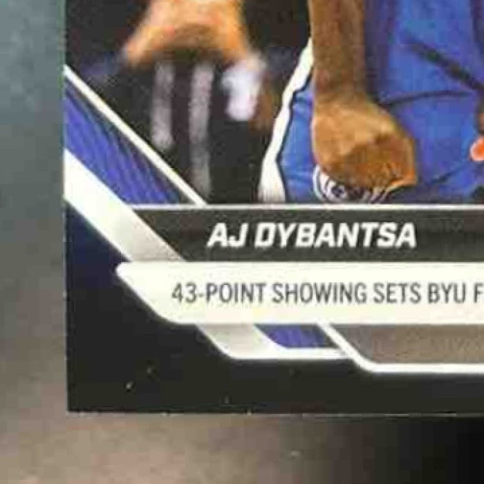 2025-26 Bowman U Now AJ Dybantsa Black #d 01/10 #58 BYU #1 NBA Draft Pick - Sports Cards