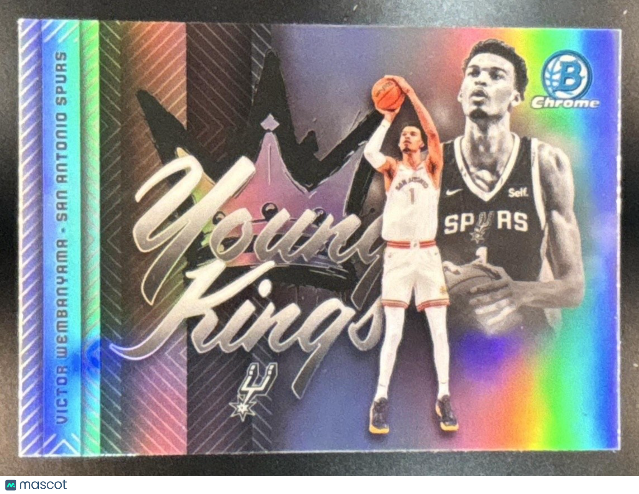 2025-26 Bowman Victor Wembanyama Chrome Young Kings Refractor San Antonio Spurs - Sports Cards