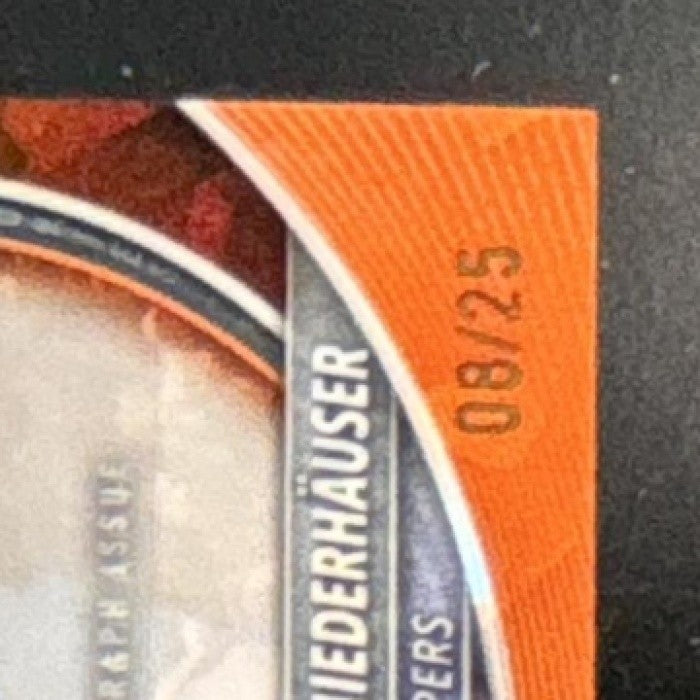 2025-26 Bowman Yanic Konan-Niederhauser Chrome Auto Orange /25 RC Clippers - Sports Cards