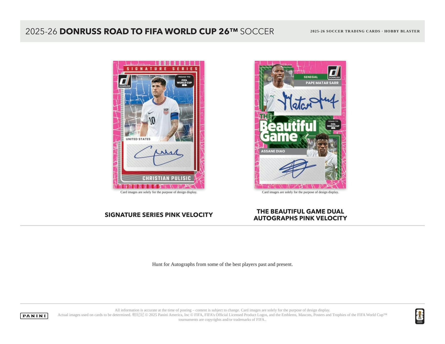 2025/26 Panini Donruss Road to FIFA World Cup Soccer Blaster Hobby Box (Kaboom! Inserts!) - Soccer