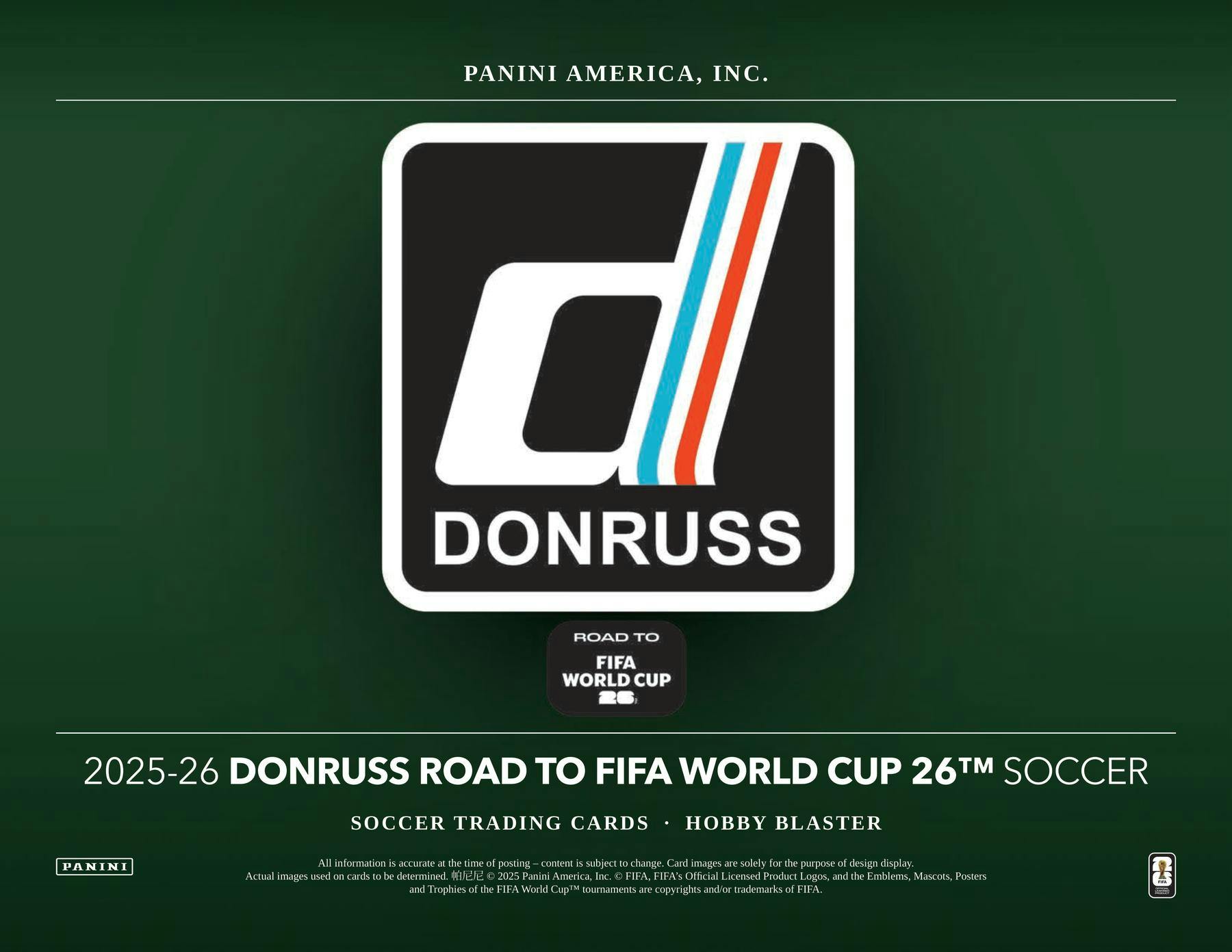 2025/26 Panini Donruss Road to FIFA World Cup Soccer Blaster Hobby Box (Kaboom! Inserts!) - Soccer