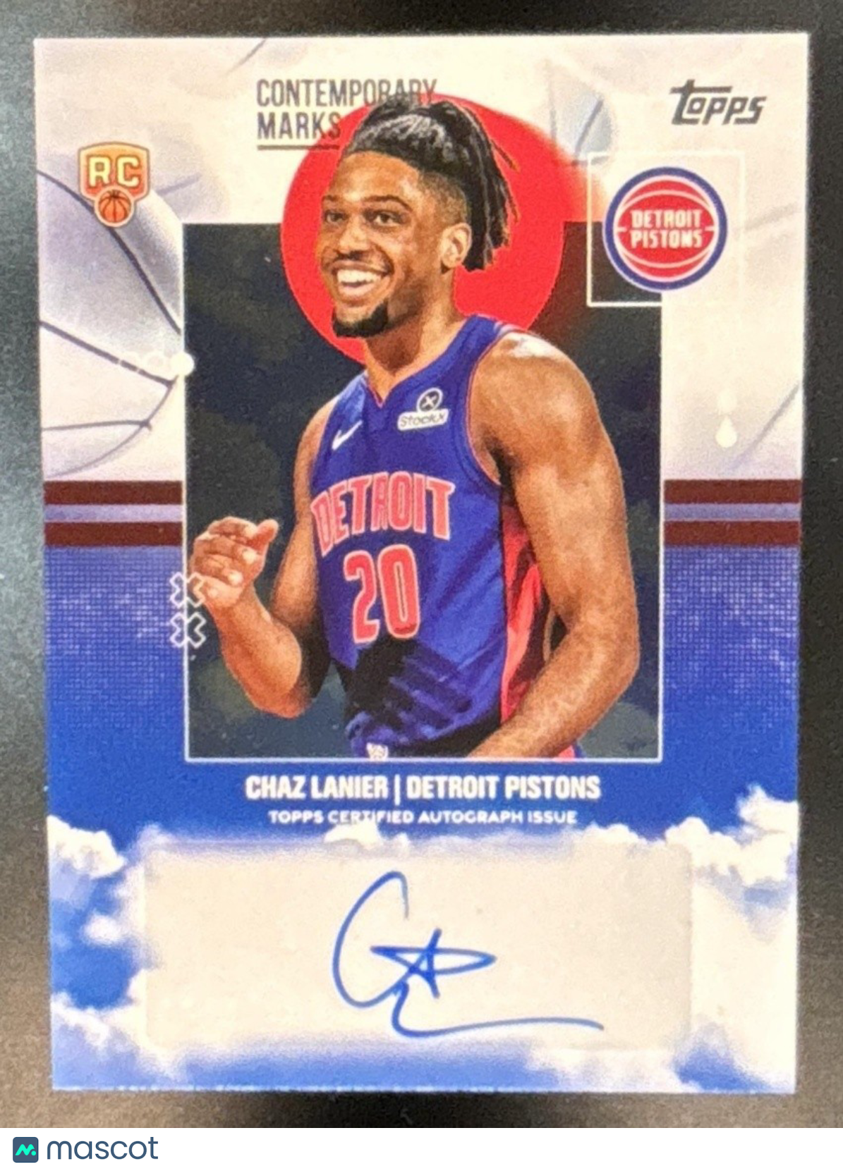 2025-26 Topps Chaz Lanier Contemporary Marks #CM-CL RC Auto Detroit Pistons - Sports Cards
