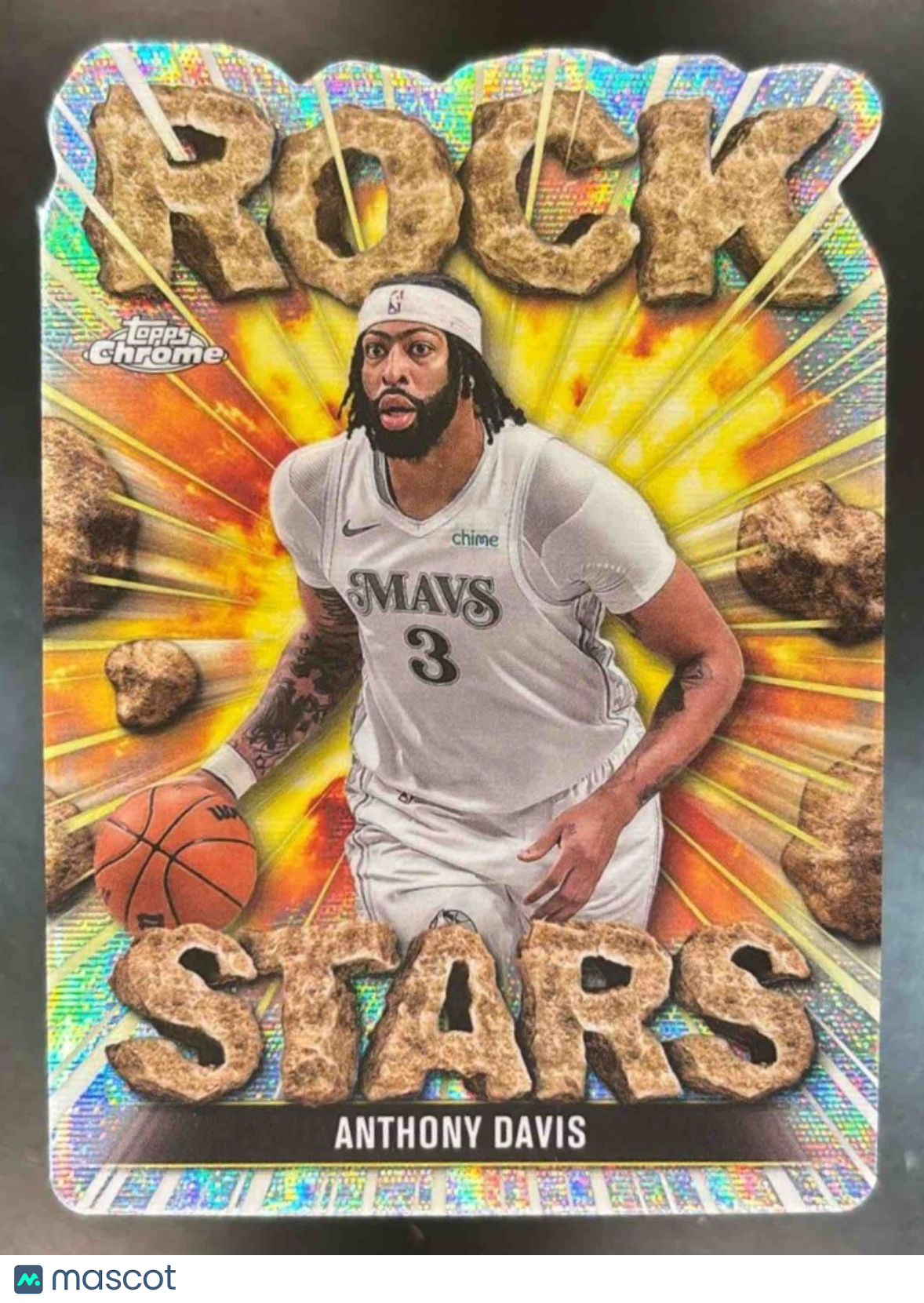 2025-26 Topps Chrome Anthony Davis Rock Stars #RS-6 SSP Dallas Mavericks - Sports Cards