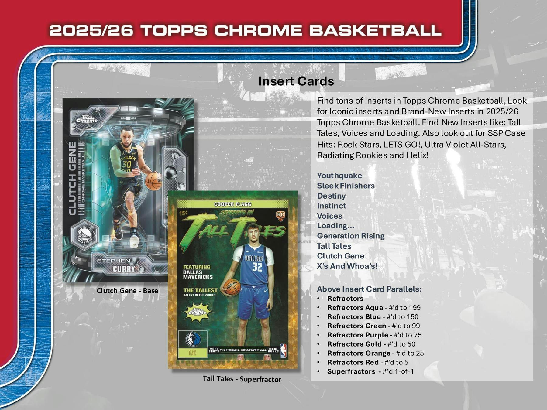 2025/26 Topps Chrome Basketball Hobby Box (1 Auto) Flagg or Lebron Auto??? Dec 18th - NBA Hobby Box