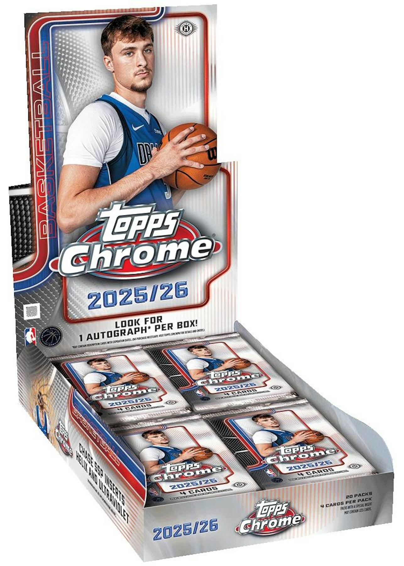 2025/26 Topps Chrome Basketball Hobby Box (1 Auto) Flagg or Lebron Auto??? Dec 18th - NBA Hobby Box
