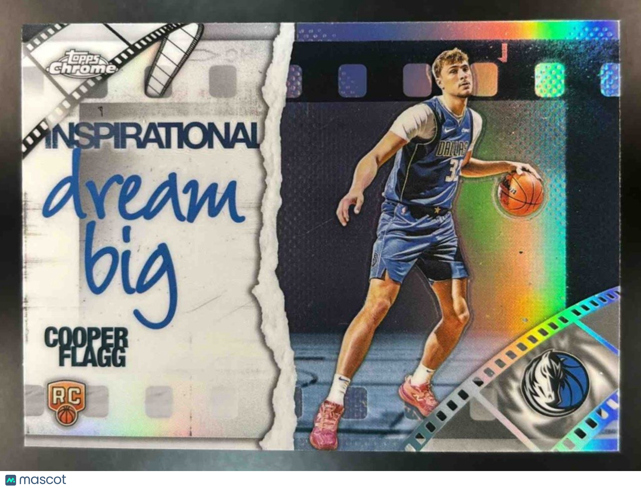 2025-26 Topps Chrome Cooper Flagg Inspirational Refractor RC Dallas Mavericks - Sports Cards