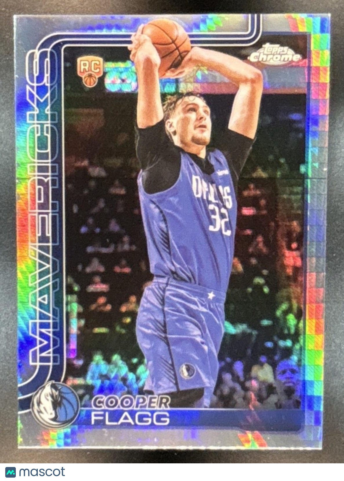 2025-26 Topps Chrome Cooper Flagg Prism Refractor #251 RC Dallas Mavericks - Sports Cards