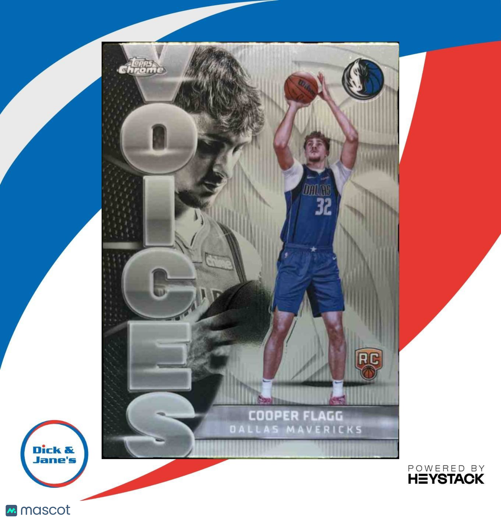 2025-26 Topps Chrome Cooper Flagg Voices #VS-6 RC Dallas Mavericks - Sports Cards