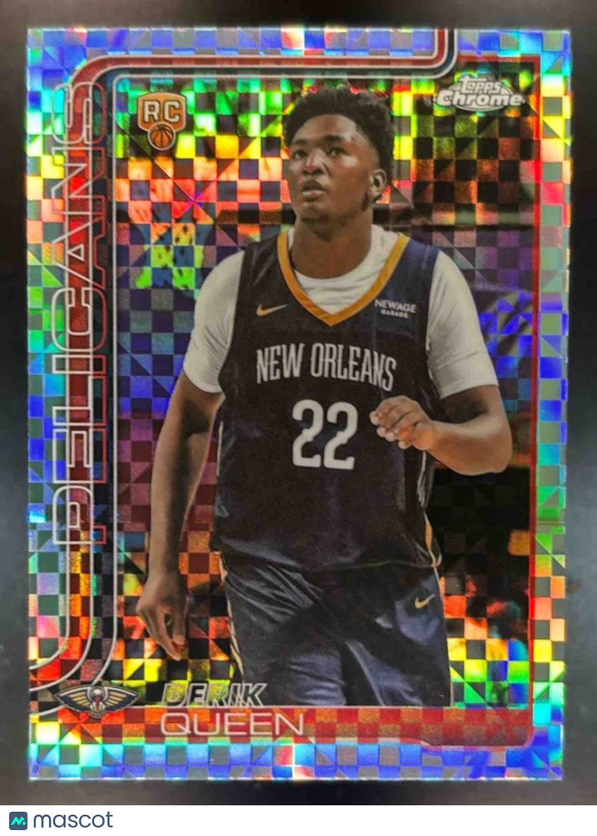 2025-26 Topps Chrome Derik Queen X-Fractor #263 RC New Orleans Pelicans - Sports Cards