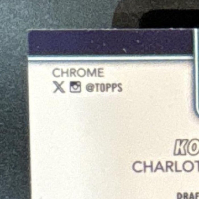 2025-26 Topps Chrome Kon Knueppel X-Fractor #254 RC Charlotte Hornets - Sports Cards