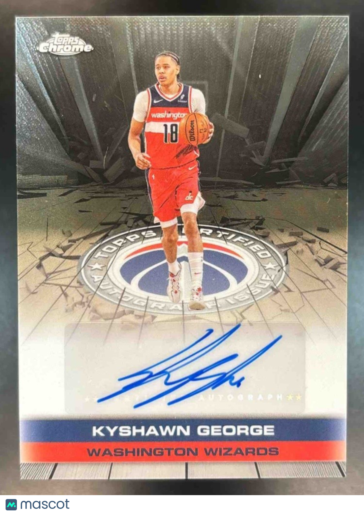 2025-26 Topps Chrome Kyshawn George Certified Auto Issue Washington Wizards - Sports Cards