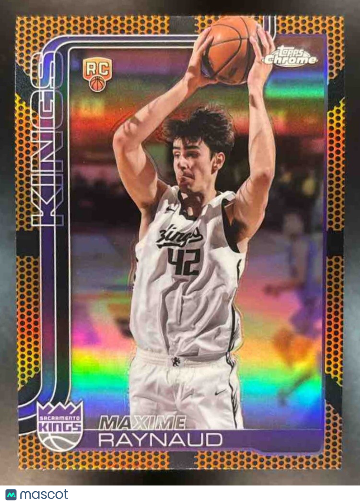 2025-26 Topps Chrome Maxime Raynaud Basketball #293 RC Sacramento Kings - Sports Cards