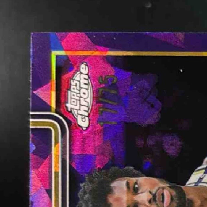 2025-26 Topps Chrome Sapphire Bronny James Jr. Purple /75 #182 Los Angeles Laker - Sports Cards