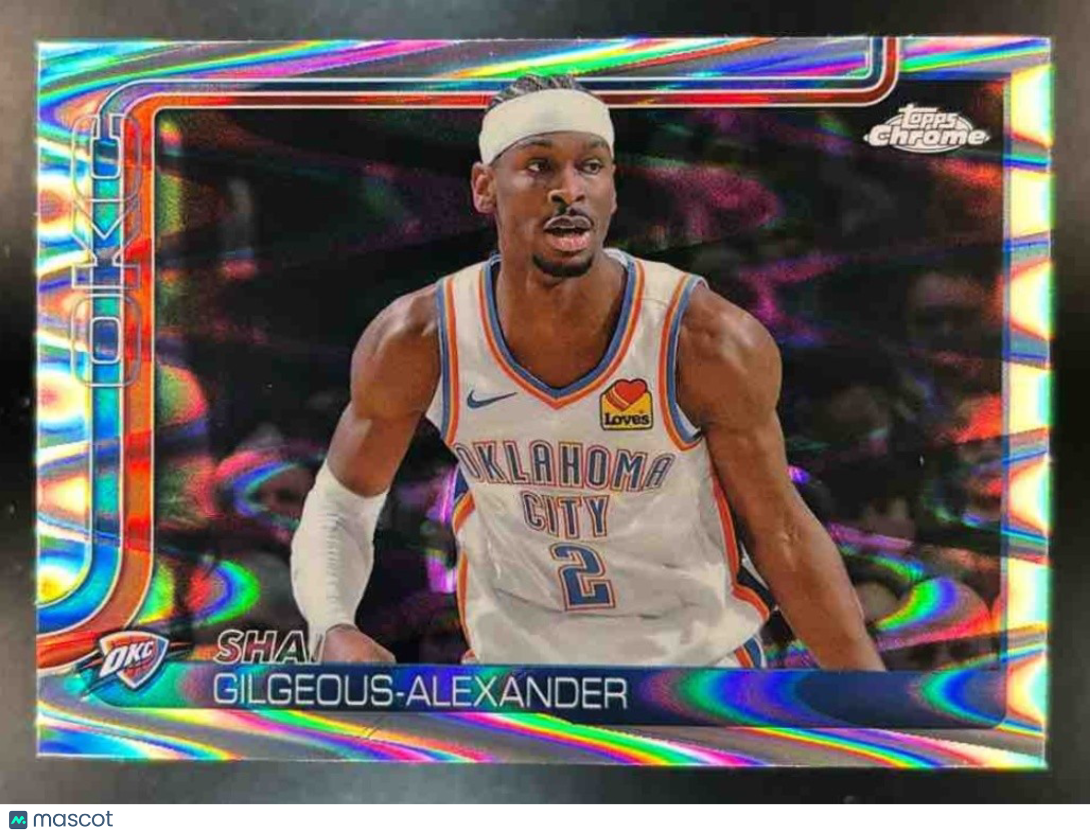 2025-26 Topps Chrome Shai Gilgeous-Alexander RayWave Refractor #141 Thunder - Sports Cards