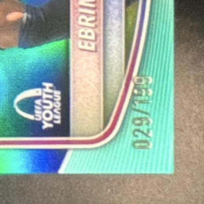 2025-26 Topps Chrome UEFA CC Ebrima Tunkara Bowman Youth League Aqua /199 - Sports Cards