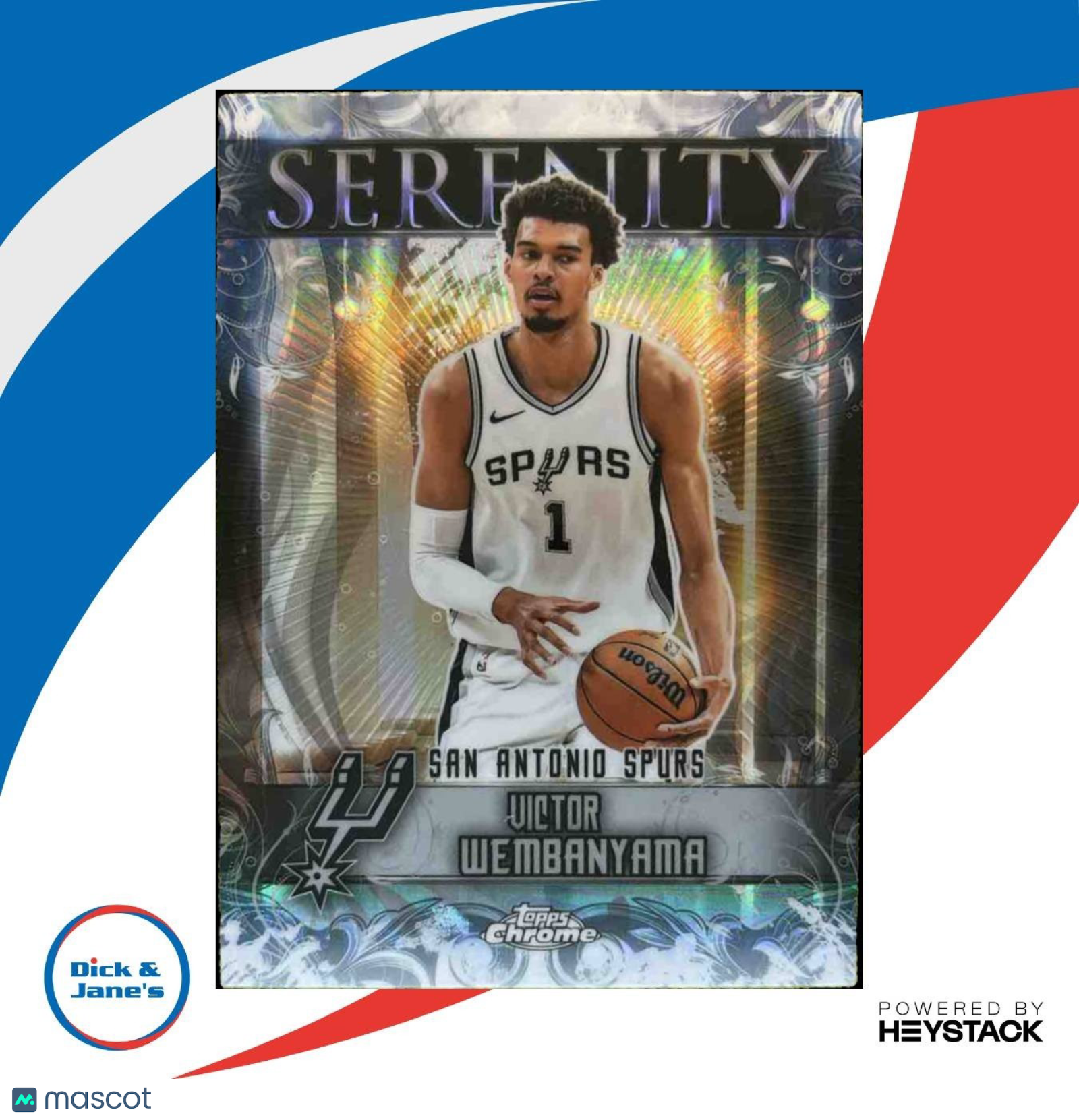 2025-26 Topps Chrome Victor Wembanyama Serenity Refractor SY-1 San Antonio Spurs - Sports Cards