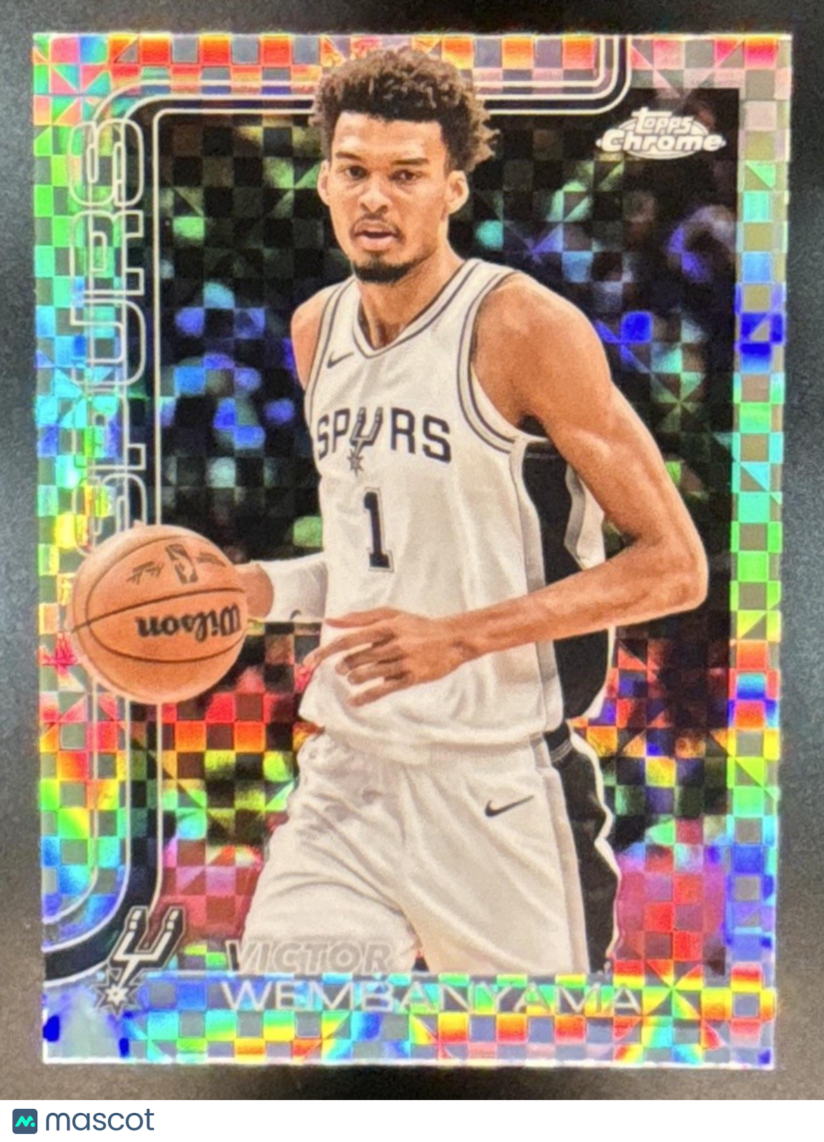 2025-26 Topps Chrome Victor Wembanyama X-Fractor #221 San Antonio Spurs - Sports Cards