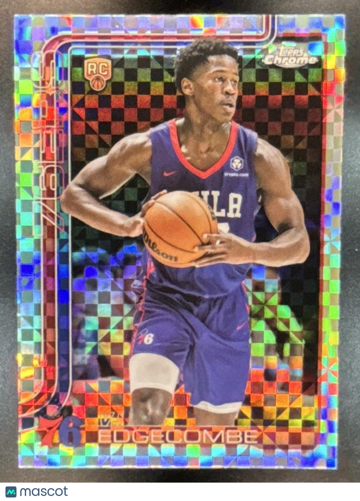 2025-26 Topps Chrome VJ Edgecombe X-Fractor #253 RC Philadelphia 76ers - Sports Cards