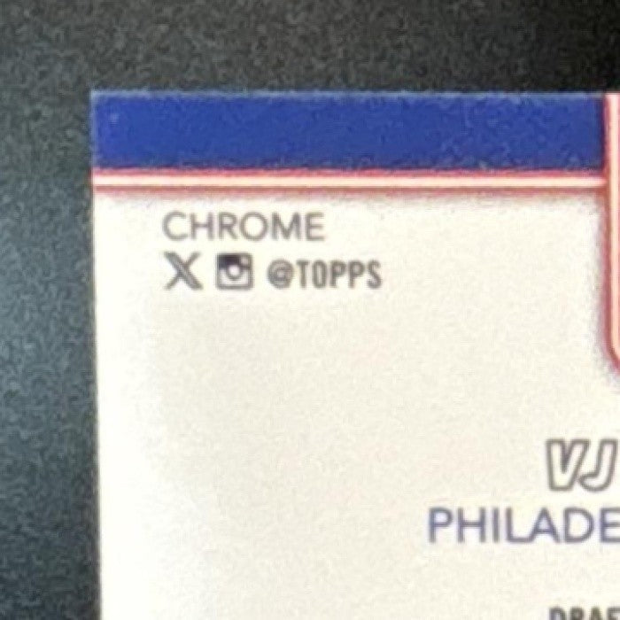 2025-26 Topps Chrome VJ Edgecombe X-Fractor #253 RC Philadelphia 76ers - Sports Cards