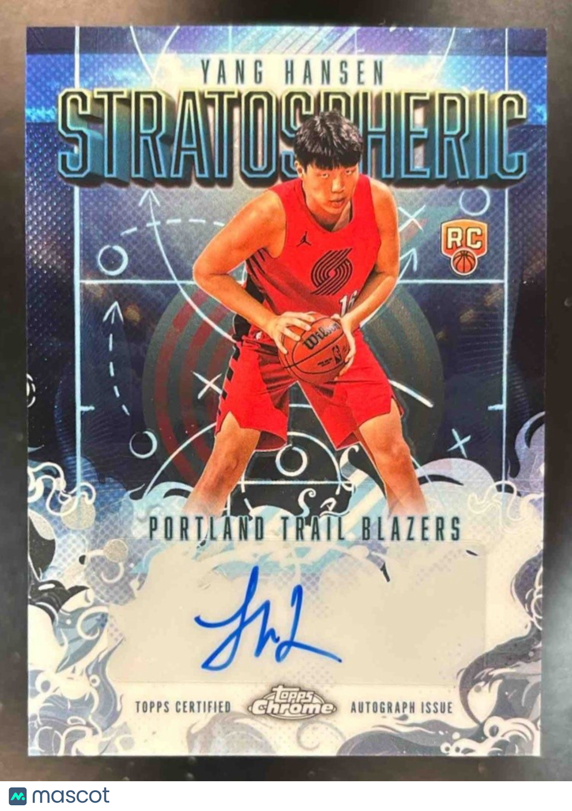 2025-26 Topps Chrome Yang Hansen Rookie Stratospheric Signatures RC Auto - Sports Cards