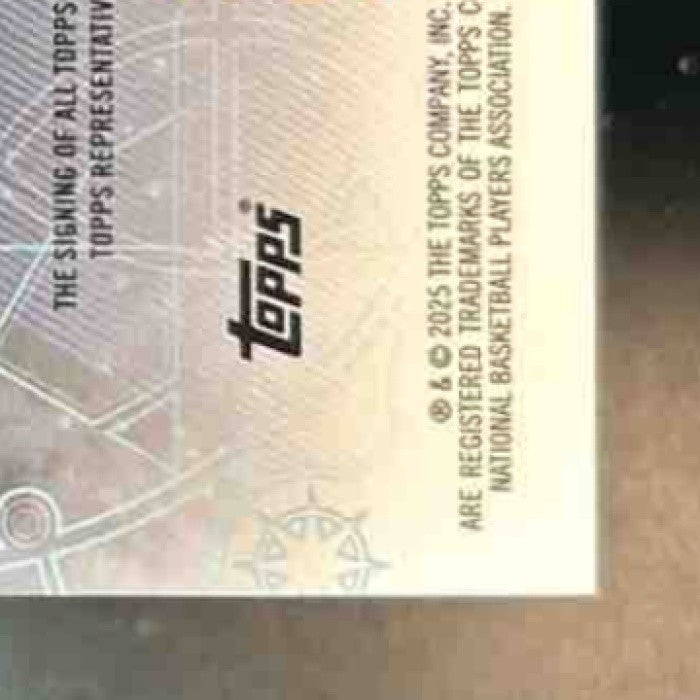 2025-26 Topps Chrome Zach Edey Chromograph Auto #CH-ZE Auto Memphis Grizzlies - Sports Cards