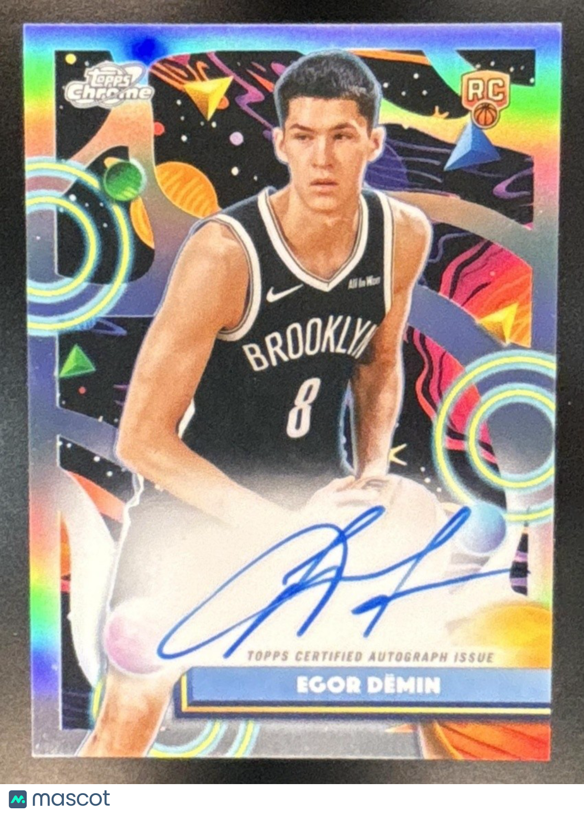 2025-26 Topps Cosmic Chrome Egor Demin Auto #CCA-ED RC Brooklyn Nets - Sports Cards