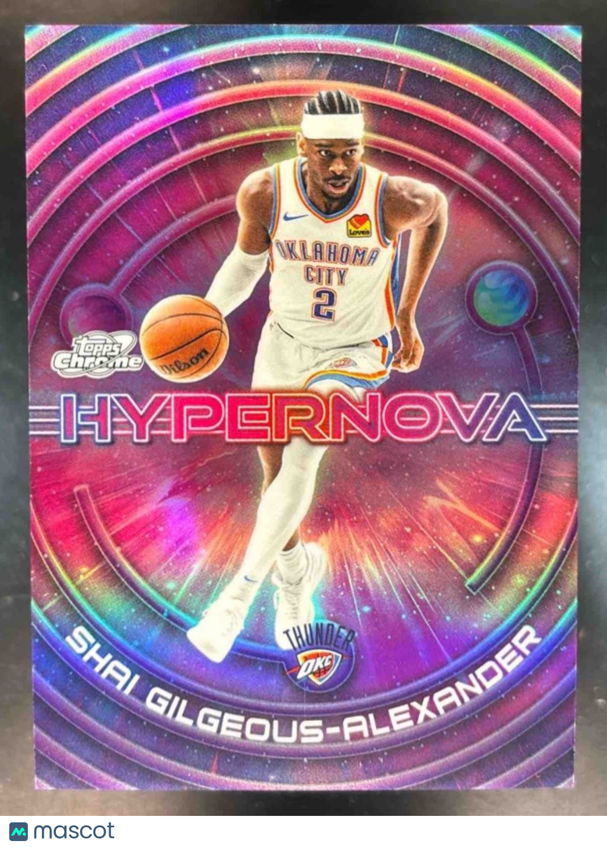 2025-26 Topps Cosmic Chrome Shai Gilgeous-Alexander Hypernova #HN-1 SSP Thunder - Sports Cards