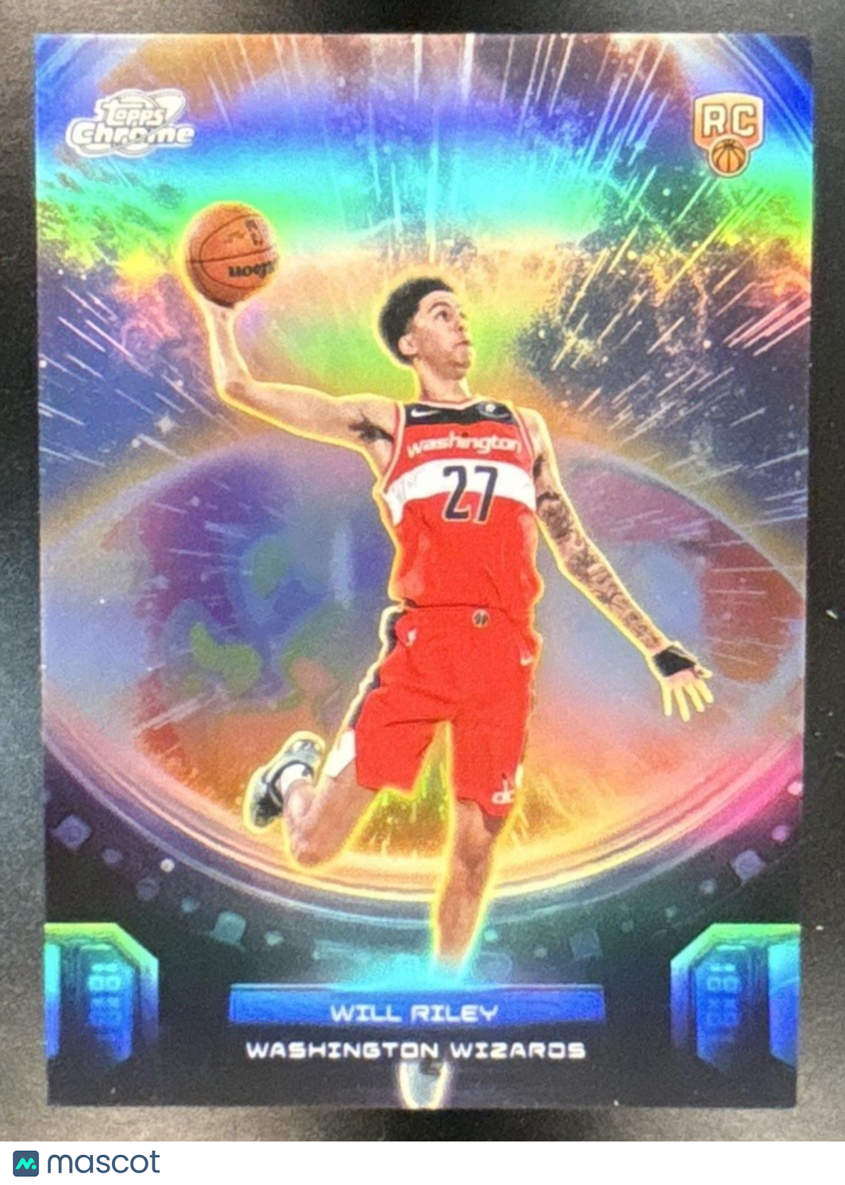 2025-26 Topps Cosmic Chrome Will Riley Re-Entry #REE-37 RC Washington Wizards - Sports Cards