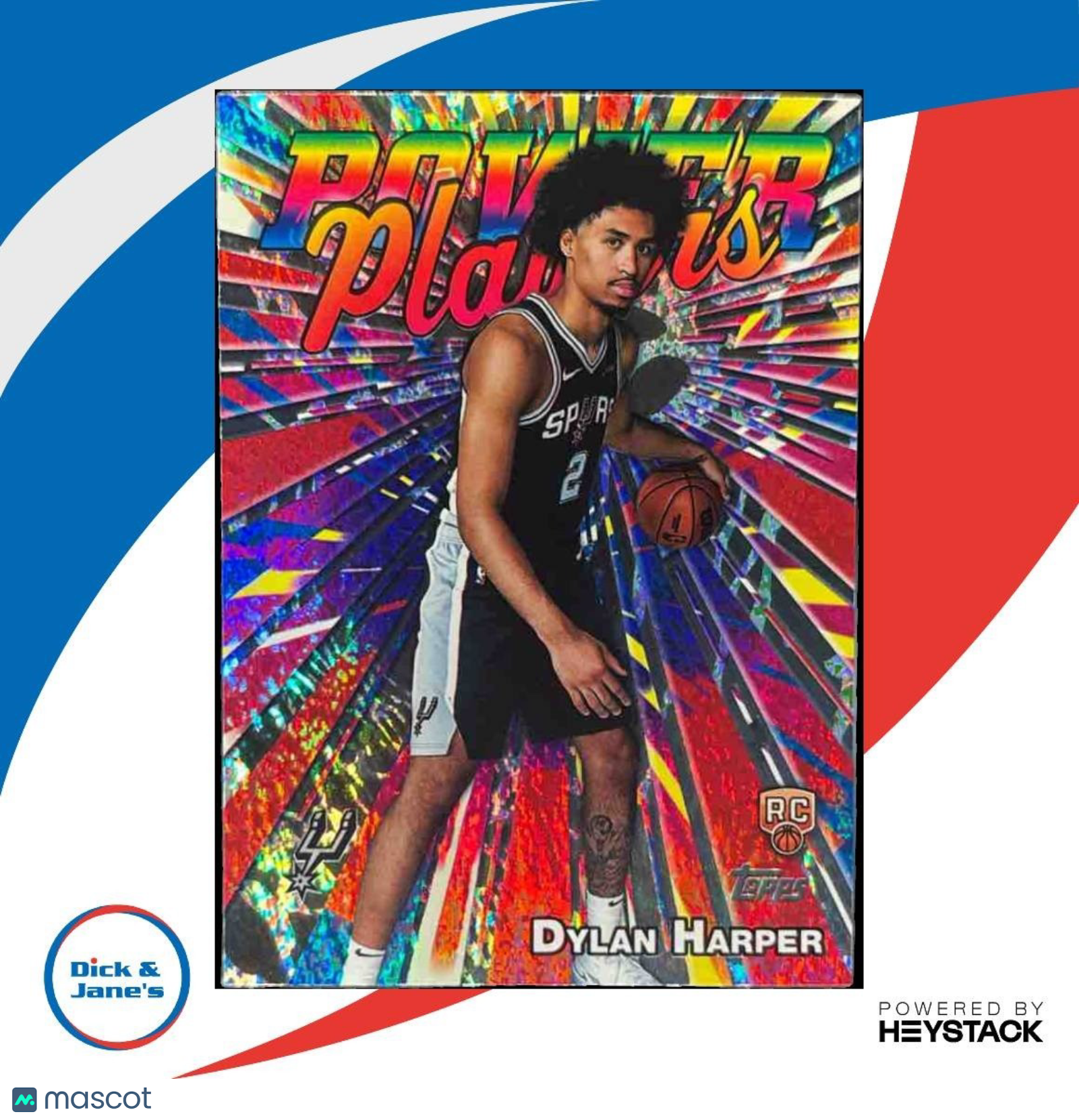 2025-26 Topps Dylan Harper Power Players #PP-17 RC San Antonio Spurs - Sports Cards