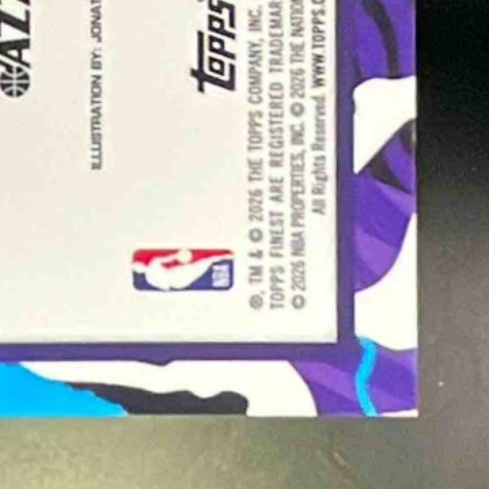 2025-26 Topps Finest Ace Bailey #H-15 Headliners SSP Rookie Utah Jazz Case Hit! - Sports Cards