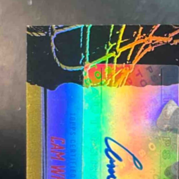 2025-26 Topps Finest Cam Whitmore Auto Gold Refractor /50 Houston Rockets - Sports Cards