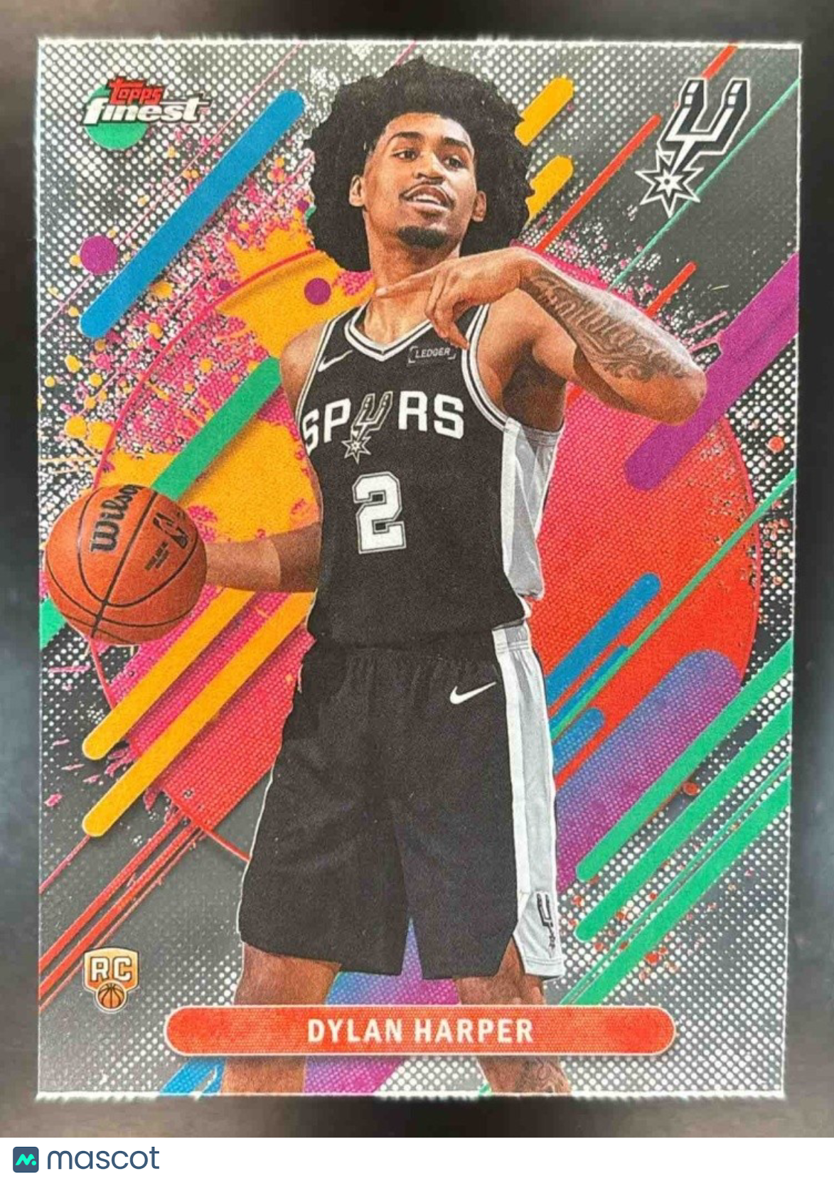 2025-26 Topps Finest Dylan Harper Rare #202 RC San Antonio Spurs - Sports Cards