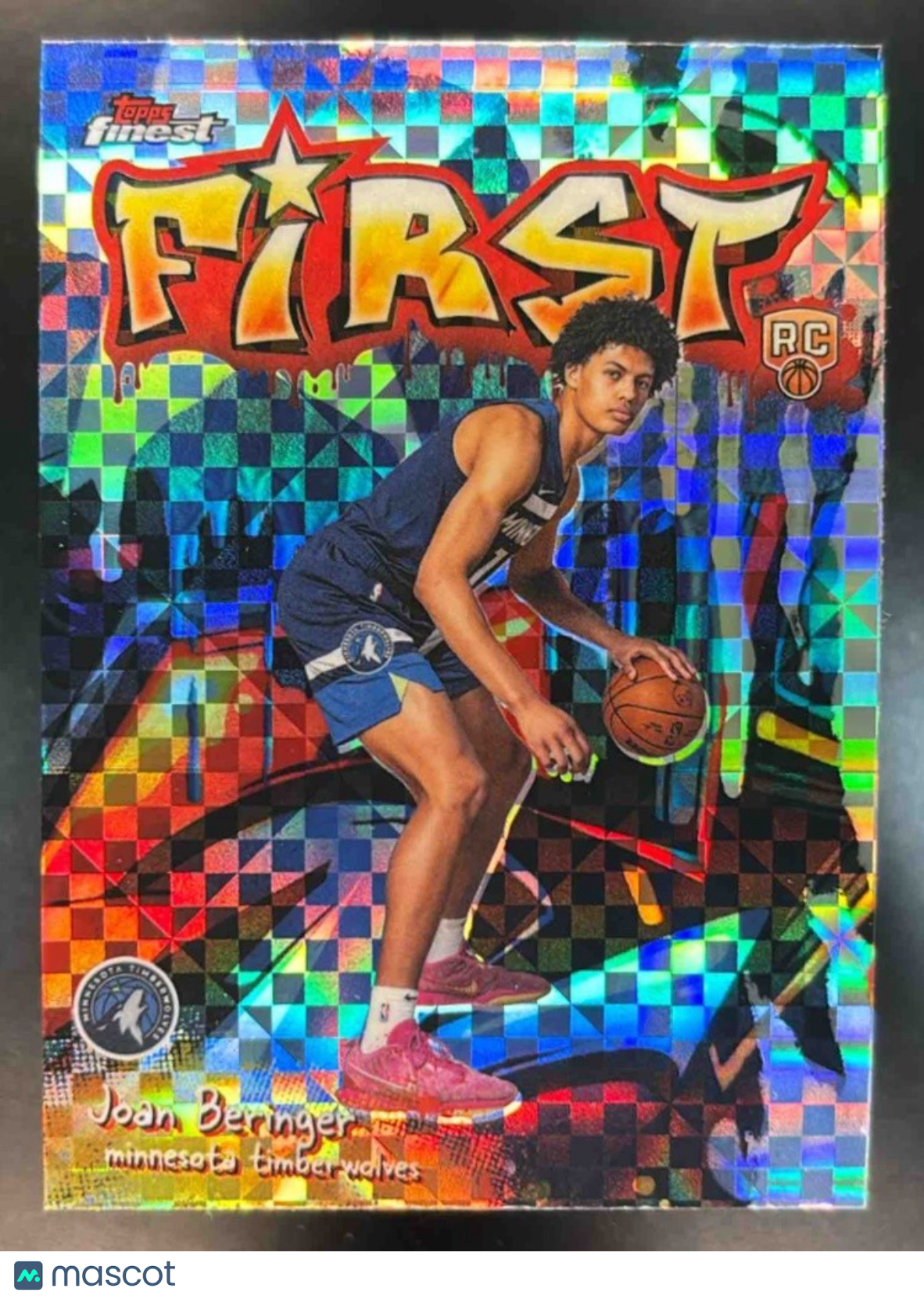 2025-26 Topps Finest Joan Beringer First X-Fractor RC Minnesota Timberwolves - Sports Cards