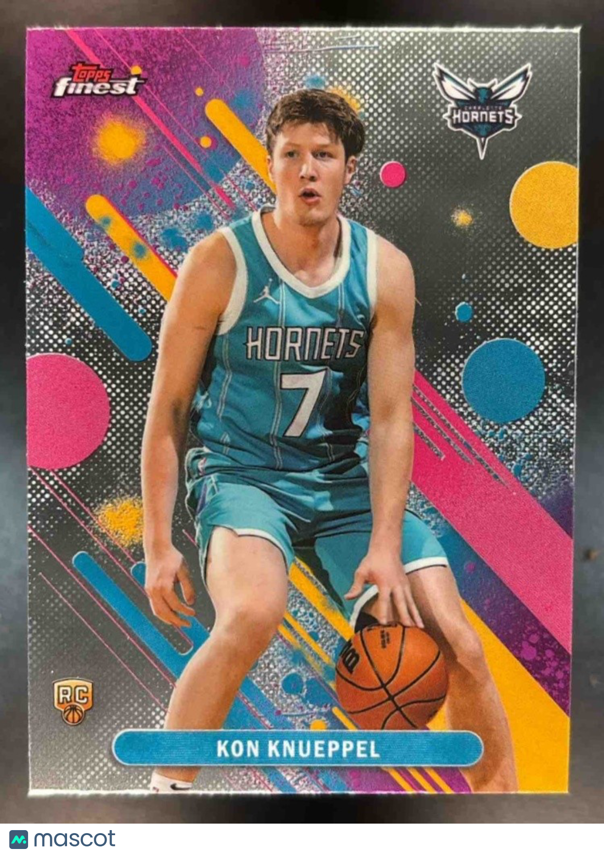 2025-26 Topps Finest Kon Knueppel Common #4 RC Charlotte Hornets - Sports Cards