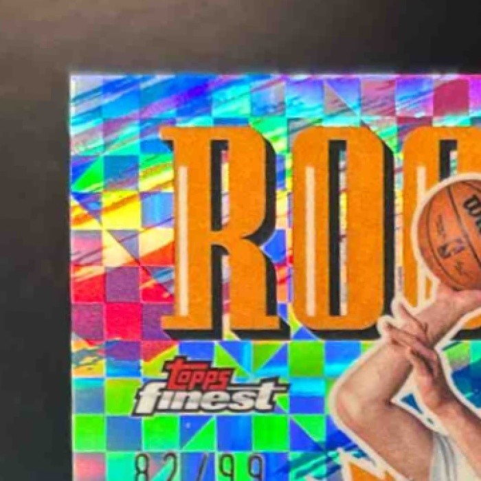 2025-26 Topps Finest Ryan Kalkbrenner Auto Blue XFractor /99 RC Charlotte Hornet - Sports Cards