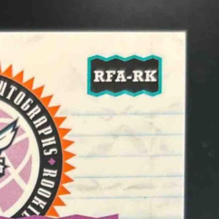 2025-26 Topps Finest Ryan Kalkbrenner Auto Blue XFractor /99 RC Charlotte Hornet - Sports Cards