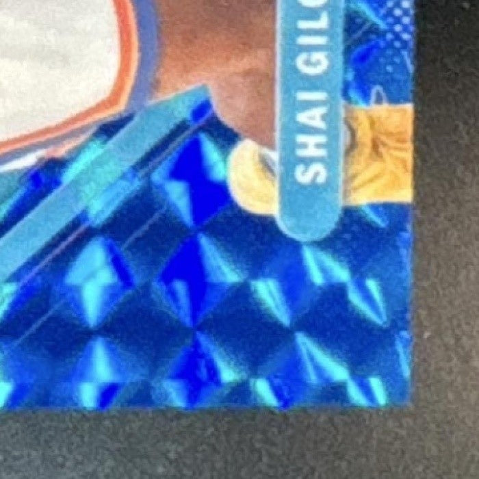 2025-26 Topps Finest Shai Gilgeous-Alexander Blue Geometric /75 #66 Thunder - Sports Cards