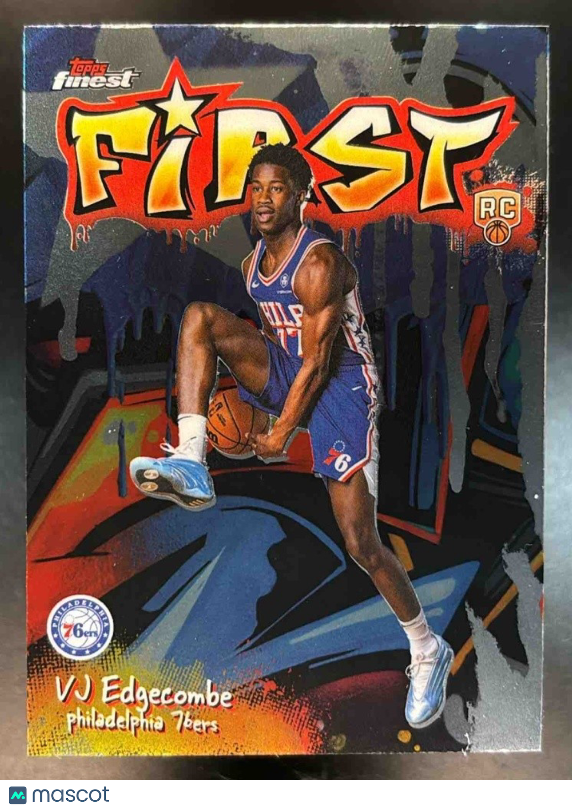 2025-26 Topps Finest VJ Edgecombe First #F-3 RC Philadelphia 76ers - Sports Cards