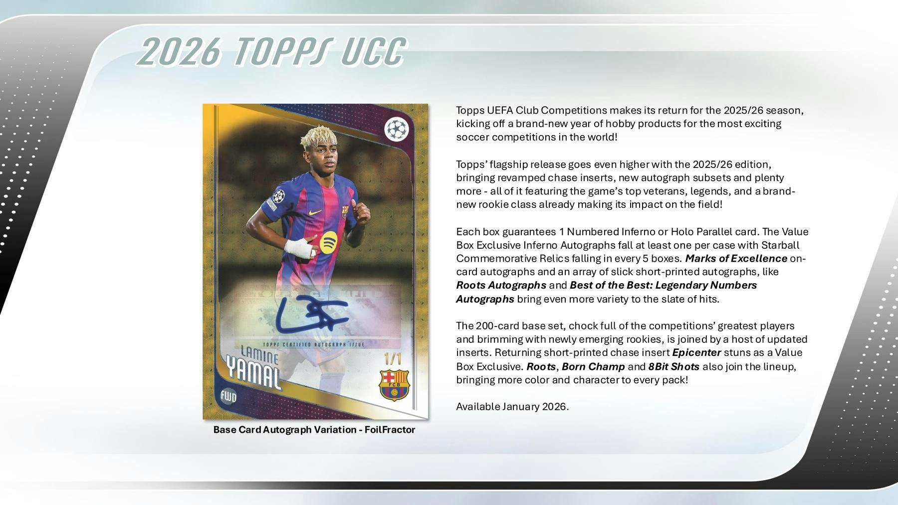 2025/26 Topps Flagship UCC Club Competitions Blaster Value Box - Sports Collectibles