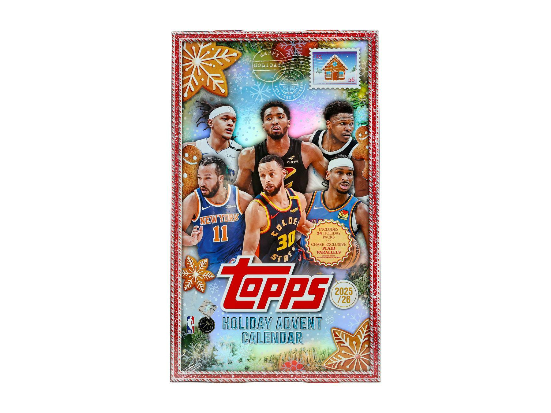 2025/26 Topps Holiday Basketball Countdown Advent Christmas Calendar Box - Sealed from DickandJanes.com - MLB Hobby Box
