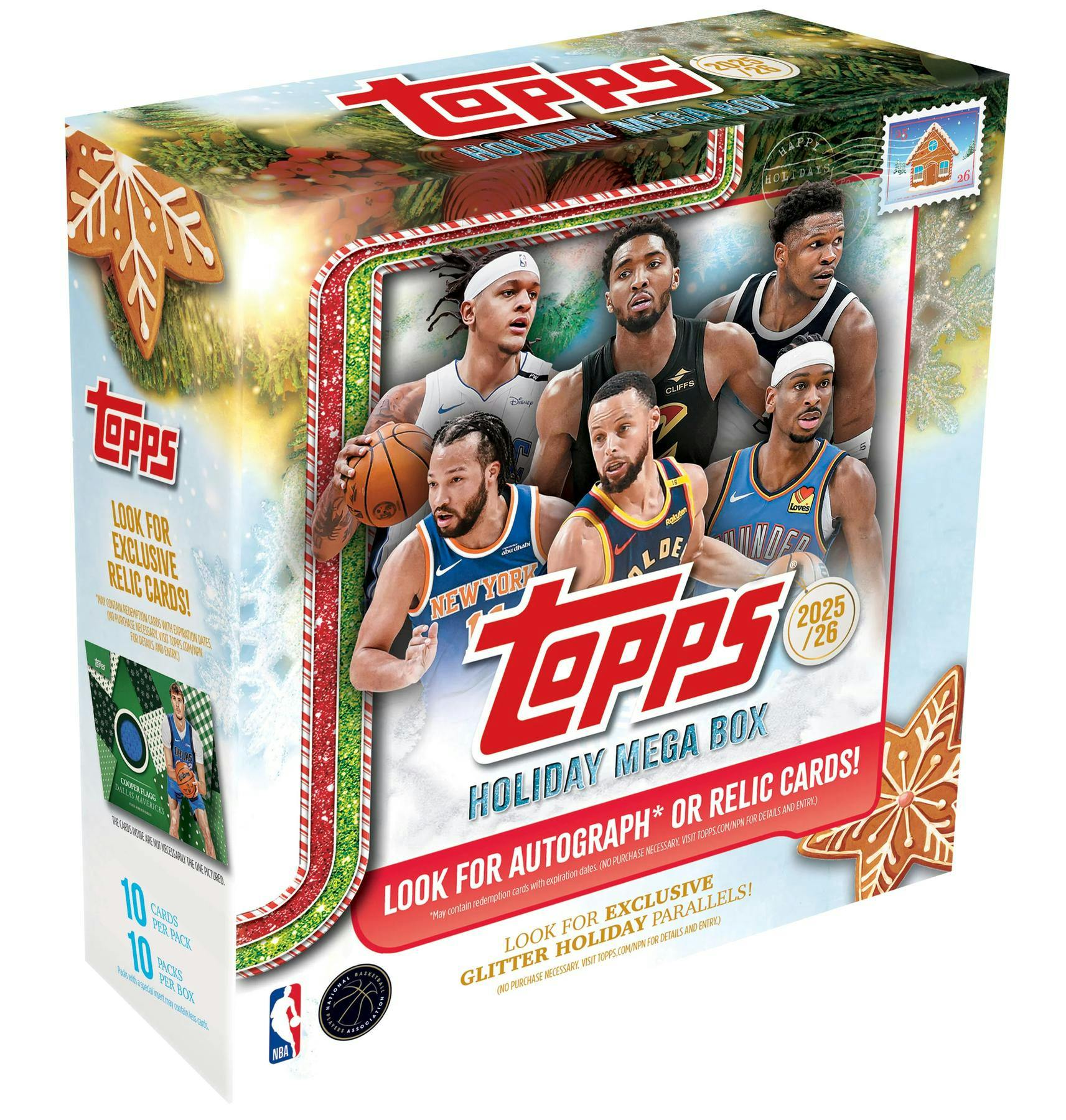 2025/26 Topps Holiday Basketball Mega Box Christmas Edition - MLB Hobby Box