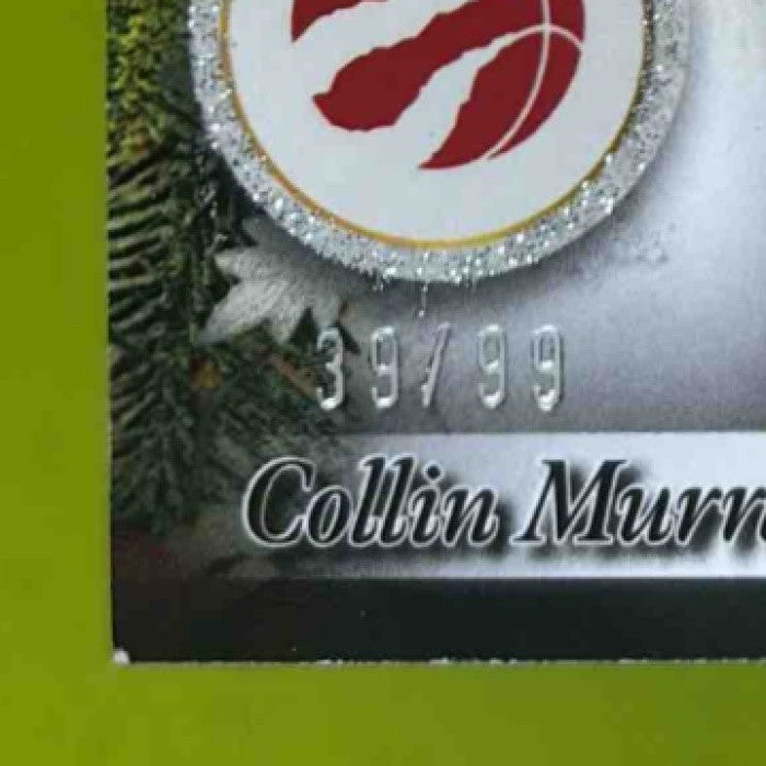 2025-26 Topps Holiday Collin Murray-Boyles Relics Glitter /99 MEM RC Raptors - Sports Cards