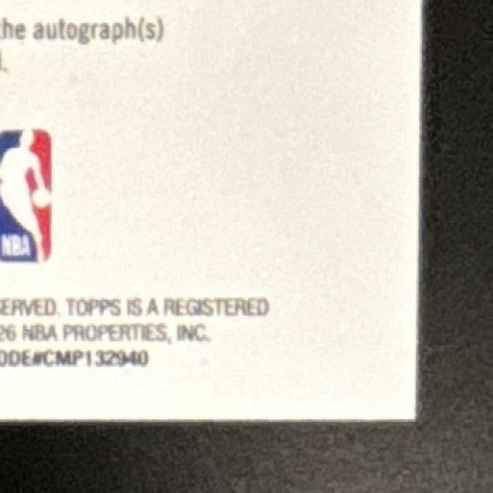 2025-26 Topps Hoops George Gervin Signs Auto San Antonio Spurs - Sports Cards