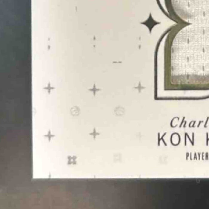 2025-26 Topps Kon Knueppel Franchise Fabrics Patch MEM RC Charlotte Hornets - Sports Cards